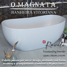 Banheira Freestanding de Imersão Ravello Linha Amalfi Collection